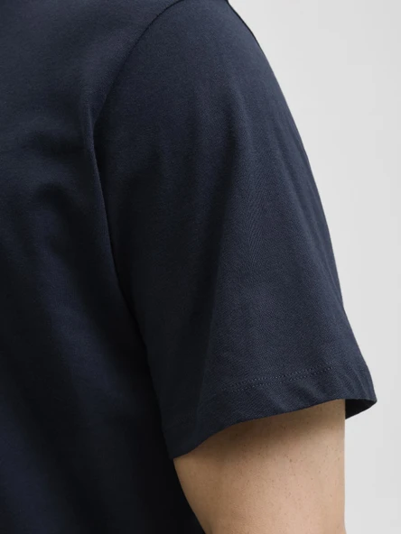 JACK JONES Küçük Yazı Logolu Erkek Tişört 12279100 - Resim 6