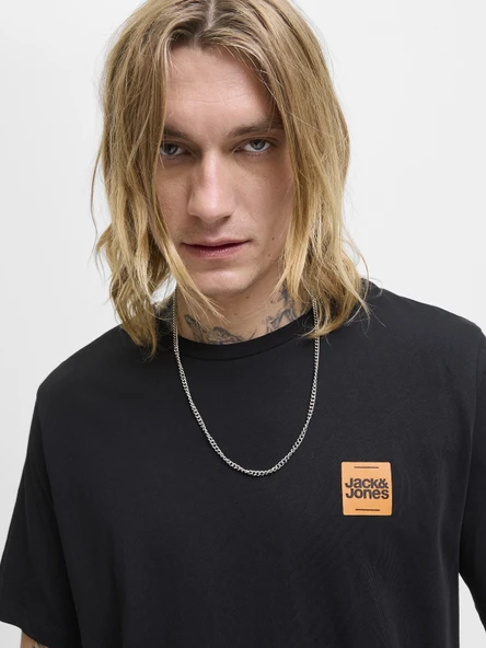 JACK JONES Küçük Yazı Logolu Erkek Tişört 12279100 - Resim 6