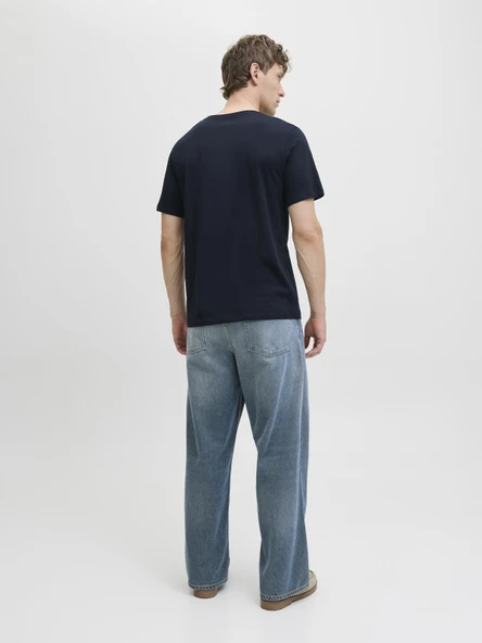 JACK JONES Küçük Yazı Logolu Erkek Tişört 12279100 - Resim 4