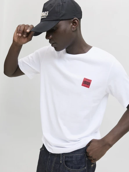 JACK JONES Küçük Yazı Logolu Erkek Tişört 12279100 - Resim 6