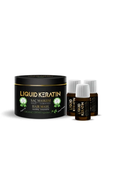 Yıpranmış Yanmış Saçlar Için Acil Onarıcı Saç Botoksu Keratin Saç Bakım Seti - 1