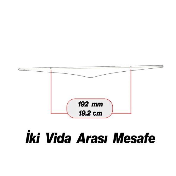 Antik Gümüş Metal Kulp 192 mm - 19.2 cm Mobilya Çekmece Mutfak Dolabı Dolap Kulpları Kulbu Kulpu - Resim 2