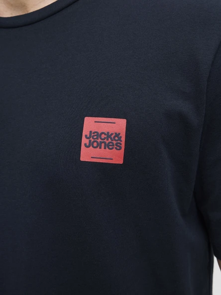 JACK JONES Küçük Yazı Logolu Erkek Tişört 12279100 - Resim 5