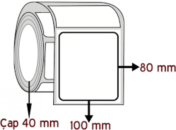 80*100 BARKOD ETİKETİ 250 SARIM