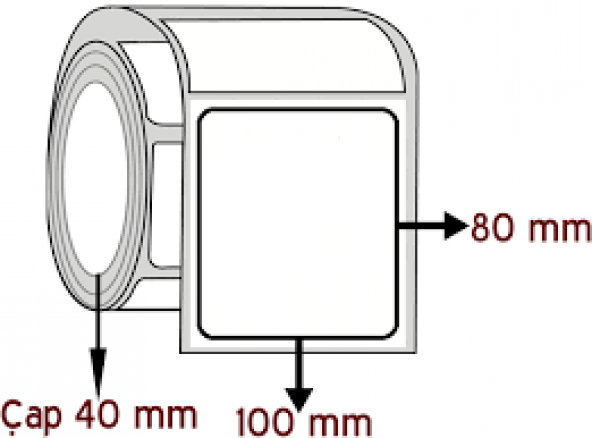 80*100  EKO TERMAL BARKOD ETİKETİ  300  SARIM - 2