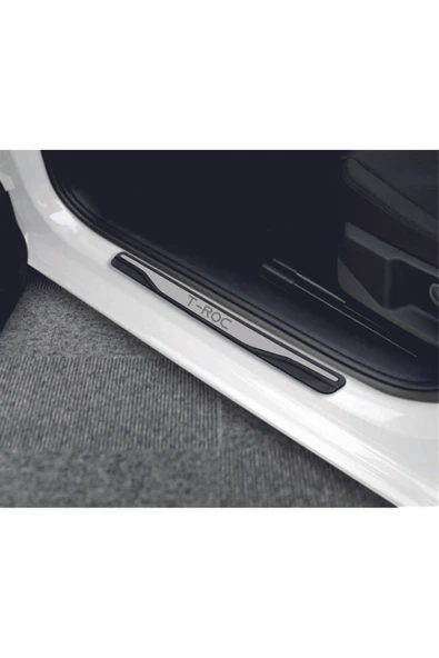 VOLKSWAGEN T-ROC TÜM MODELLER NEW KROM KAPI EŞİĞİ 4 PARÇA PASLANMAZ ÇELİK - 1