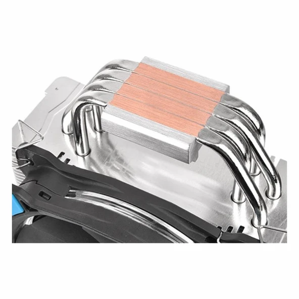 Thermaltake Riing Silent 12 LED AM4/1200P Mavi İşlemci Hava Soğutucu - Resim 3