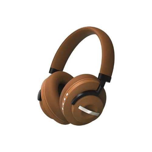 ABK-08 Bluetooth 5.3 Kulak Üstü Kulaklık Kahverengi  Hi-Fi Stereo, SD Kart, USB-C, HD Görüşme - Resim 4