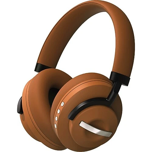 ABK-08 Bluetooth 5.3 Kulak Üstü Kulaklık Kahverengi  Hi-Fi Stereo, SD Kart, USB-C, HD Görüşme - Resim 3