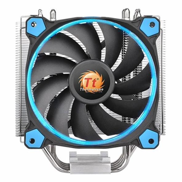 Thermaltake Riing Silent 12 LED AM4/1200P Mavi İşlemci Hava Soğutucu - Resim 2