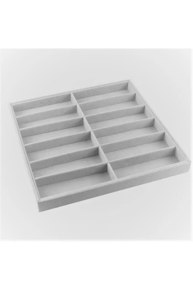 Havana Model Süet Kumaş Gri Renk 36-38 Cm Çekmece Ici Gözlük Standı ürün görseli