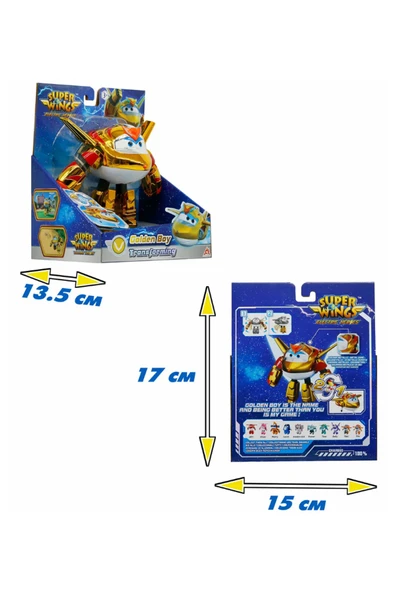 Harika Kanatlar Golden Boy Jett Figür 12 cm – Dönüşen Oyuncak - 5