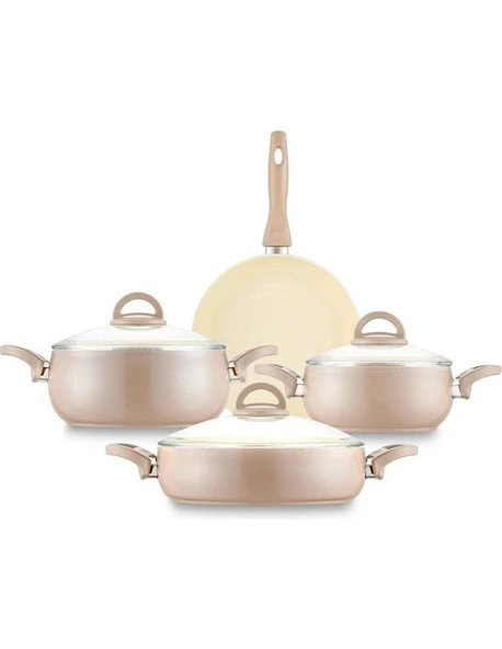 Emsan Crystal Rose 7 Parça Güveç Tencere Seti ürün görseli