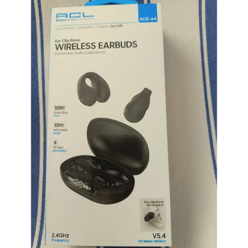 Acb64 5.4 Versiyon 2.4ghz Frekans 180 Saat Uyku Modu Wireless Kulaklık Beyaz ürün görseli 1