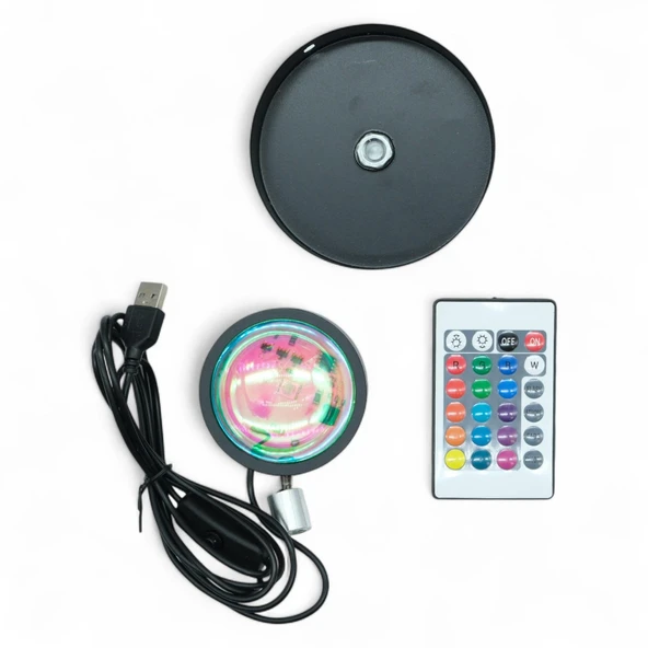 Newface XY01 Rgb 26cm Sunset Led Aydınlatma Siyah - 4