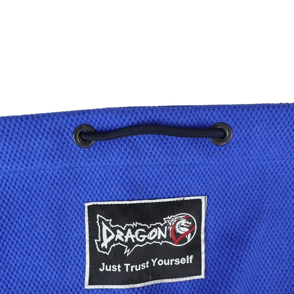 DragonDo AC5025 İp Büzgülü Bez Çanta Mavi Antrenman Çantası 40x45 cm - 3