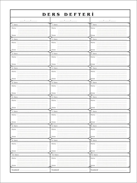 Ders Defteri 10 Ders Yoklamasız - 2