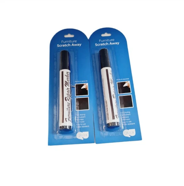 Rötuş Kalemi  SİYAH  Renk | Ahşap Rötuş Kalemi / 2 Adet - Resim 3