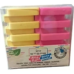 Serve Steps Fosforlu Silgi 2 Li Pembe Sarı