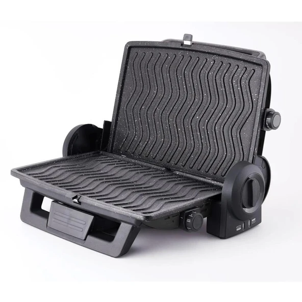 KORKMAZ A310-03 FORMULA SİYAH/GRİ GRANİT TOST MAKİNESİ - 2