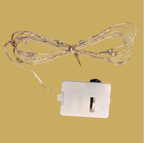 1mt Pilli Süsleme Ledi RGB Peri Led (3 Adet LR44 Pilleri Karışık Renkli Işık) - Resim 4