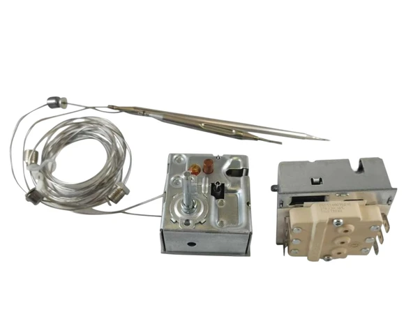 EGO Çift Problu Sanayi Tip Trifaze 60-180 Derece Gazlı Fritöz Termostat ( İki Uclu 6 Ayaklı 3 Kontaklı) ürün görseli