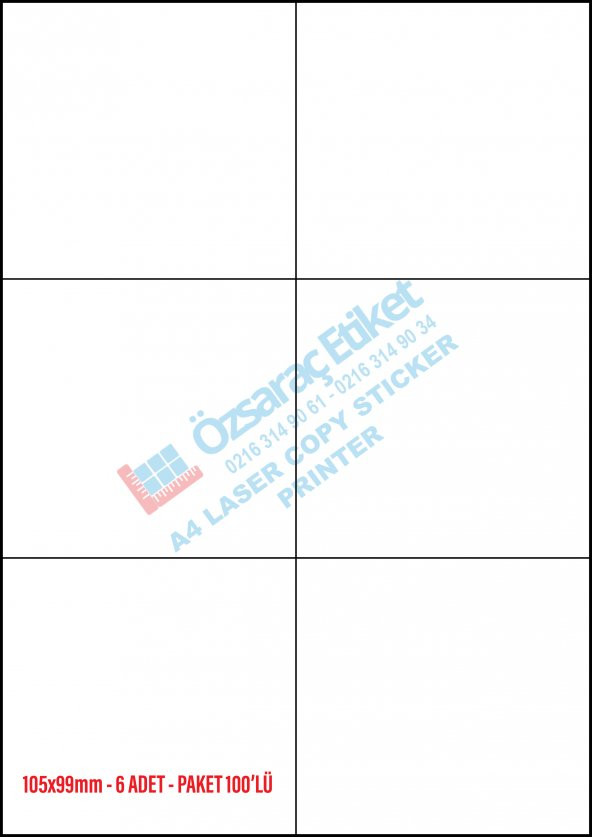 105MM*57MM A4 LASER ETİKET - 4