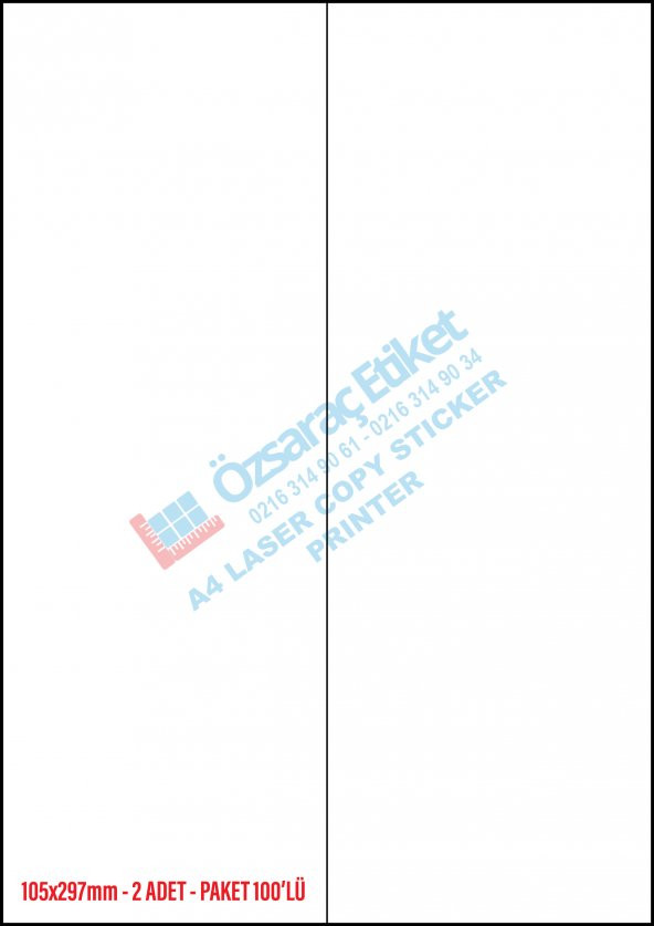 105MM*57MM A4 LASER ETİKET - 9