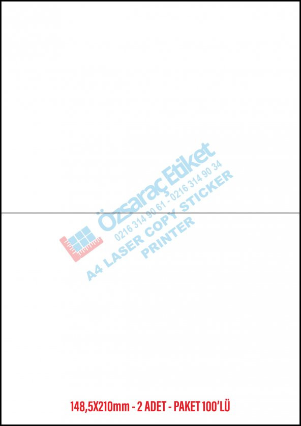 105MM*57MM A4 LASER ETİKET - 11