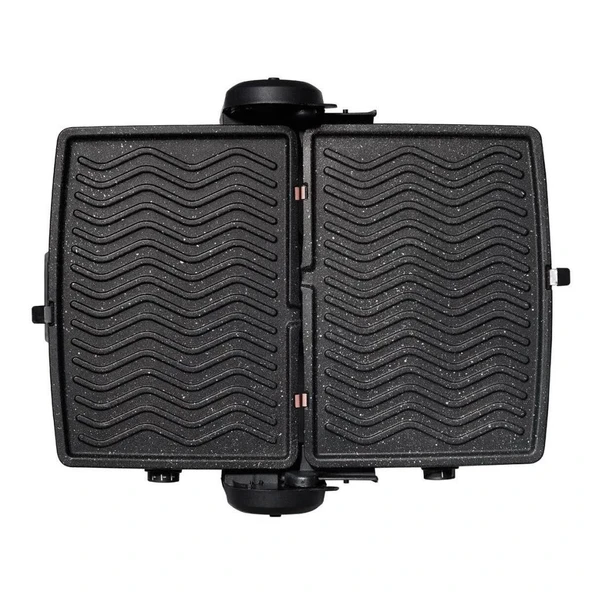 KORKMAZ A310-03 FORMULA SİYAH/GRİ GRANİT TOST MAKİNESİ - 4