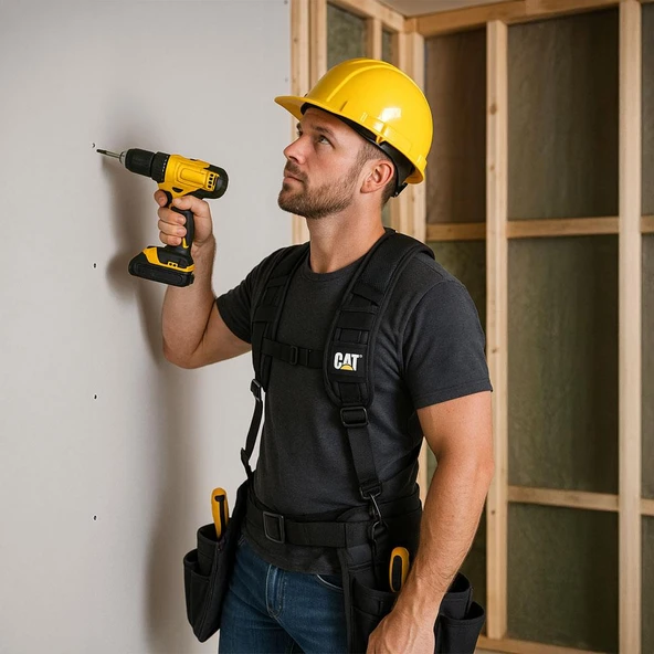 CAT DA980573 4 Kollu Askı Kancalı Ağır Hizmet Bel Alet Çantası için Omuz Askılığı - 6