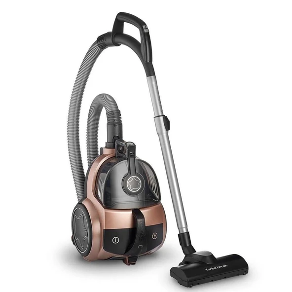 KORKMAZ A902 COSMOS PREMIUM ELEKTRİKLİ SÜPÜRGE ROSEGOLD/SİYAH - 3