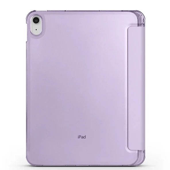 Apple iPad Air 10.9 2022 (10.Nesil) Zore Smart Cover Kalem Bölmeli Standlı 1-1 Kılıf - 10