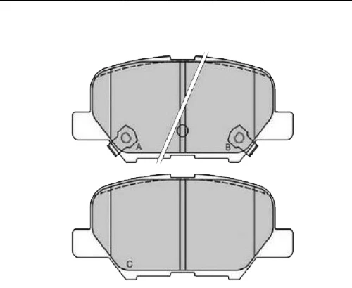 MAZDA 6 13-  ASX 10- / OUTLANDER 12- ARKA FREN BALATASI - Resim 2