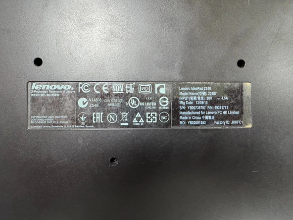 LENOVO İDEAPAD Z510 LAPTOP PARÇALARI ( AÇIKLAMAYI OKUYUNUZ ) - 7