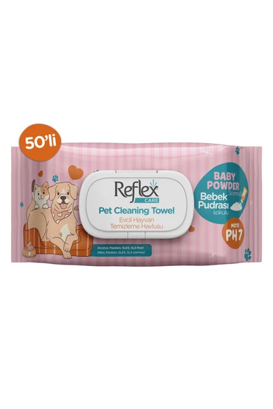 Reflex Care Evcil Hayvan Temizleme Havlusu 50 li - 3
