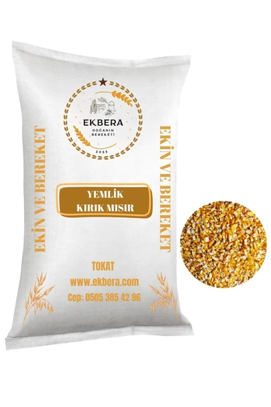 EKBERA Yemlik Kırık Mısır (Tavuk, Güvercin, Kanatlı Yem) – 3 Kg - 1