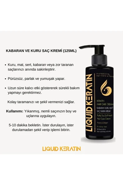 Kabaran Saç Keratin Bakım Seti (4'LÜ) - 2