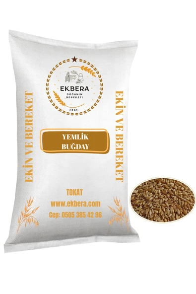 EKBERA Tavuk, Güvercin ve Kanatlılar İçin Yemlik Buğday (Sarı Tane) - 1 kg - 1
