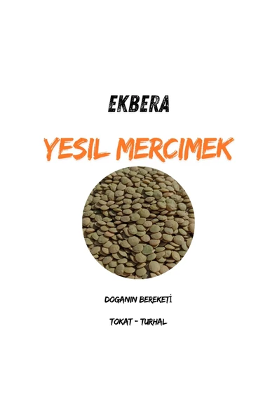EKBERA Yerli Yeşil Mercimek - 3 Kg - Resim 2