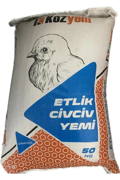 Kozlu Etlik Civciv Yemi( Granül) 50 kg - 1