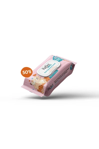 Reflex Care Evcil Hayvan Temizleme Havlusu 50 li - 2