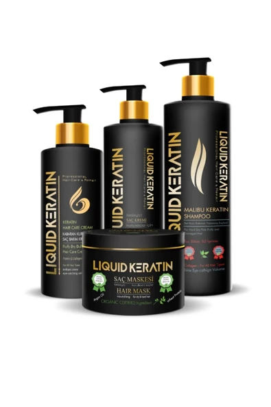 Kabaran Saç Keratin Bakım Seti (4'LÜ) - 1