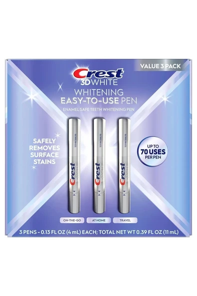 Crest 3D White Diş Beyazlatma Kalemi 3'lü