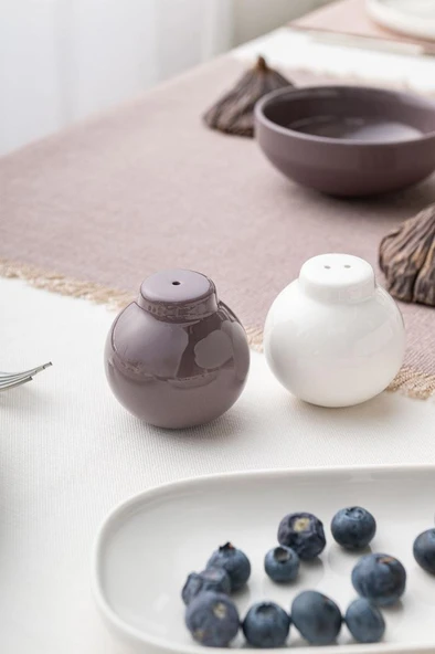 Beyaz - Gri Parla 32 Parça 6 Kişilik Kahvaltı Takımı - 6