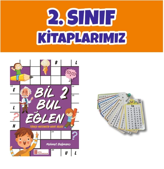 Ata 2.Sınıf Bil Bul Eğlen (Zincirli Çarpım Tablosu Kartelası Hediyeli)