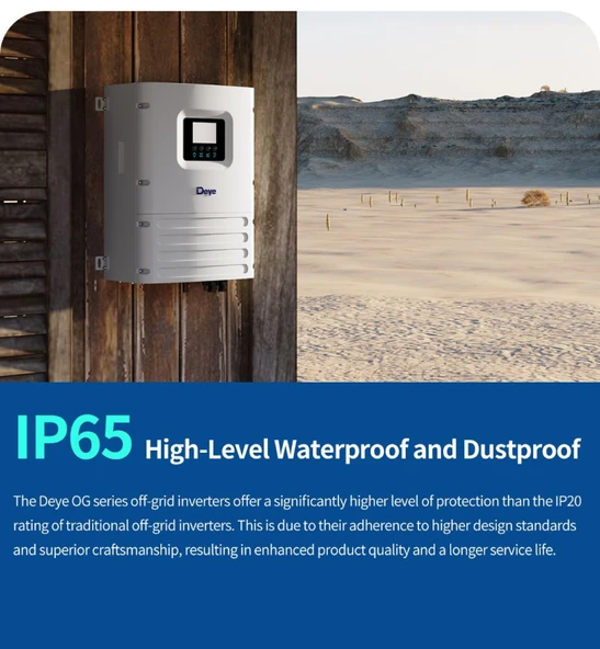 DEYE 6KW Tam Sinüs Akıllı Off-Grid 48V (IP65) - 4