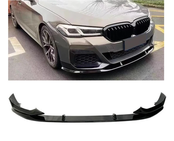 BMW G30 LCI COMPETITION UYUMLU ÖN LİP (M-TECH İÇİN) PARLAK SİYAH 2020-2023 - Resim 2