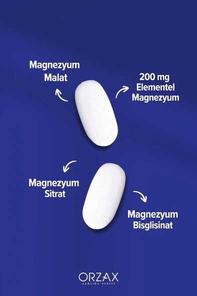 OCEAN Extramag 200 Mg Magnezyum Içeren Takviye Edici Gıda 60 Tablet - 3