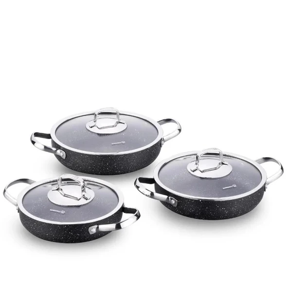 KORKMAZ A1845 GALAKSİ 6 PARÇA OMLET SET ürün görseli 1